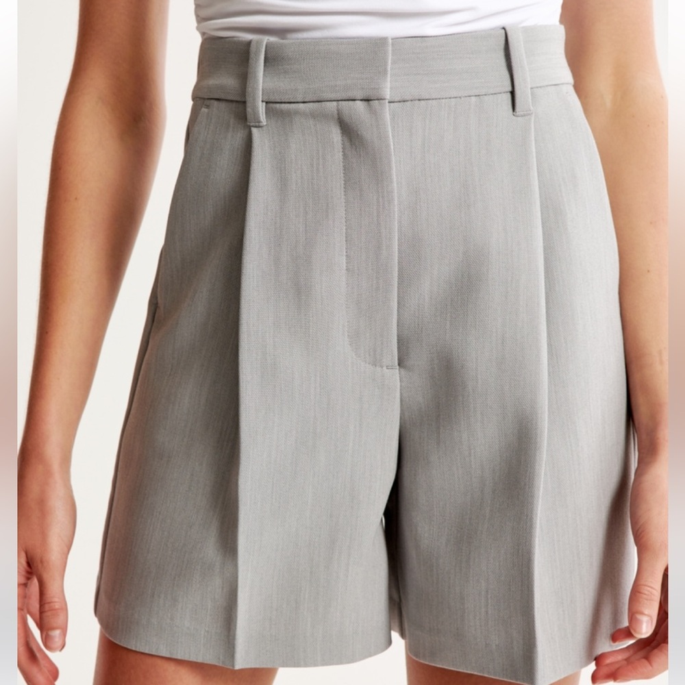 Abercrombie & Fitch Gray High Waist Shorts